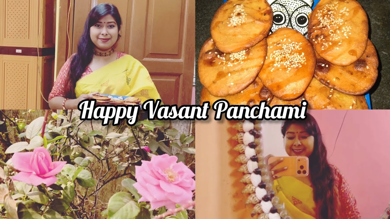 Happy Vasant Panchami festive vibe ASMR sweet dish cooking makeup getting ready saree