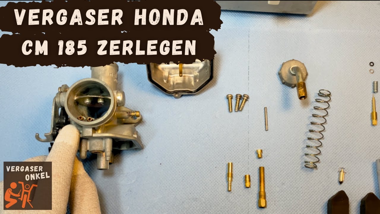 Vergaser Honda CM185 zerlegen, vom Vergaseronkel