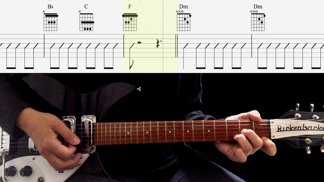 Guitar TAB : Soldier Of Love (Rhythm Guitar) - The Beatles