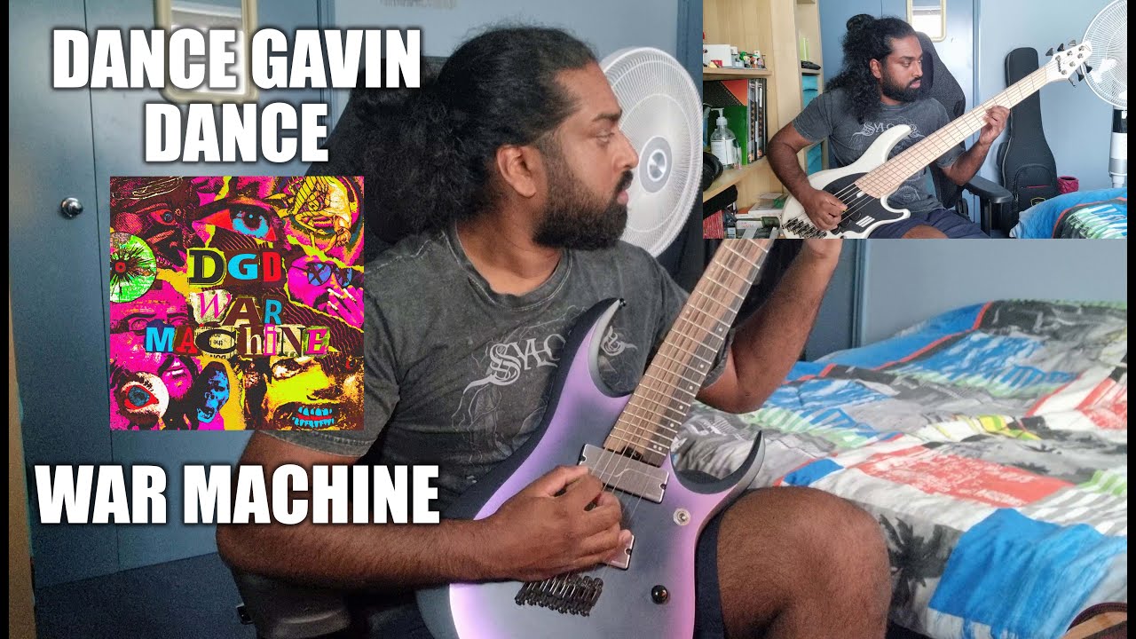 Dance Gavin Dance - War Machine - Guitar & Bass Cover