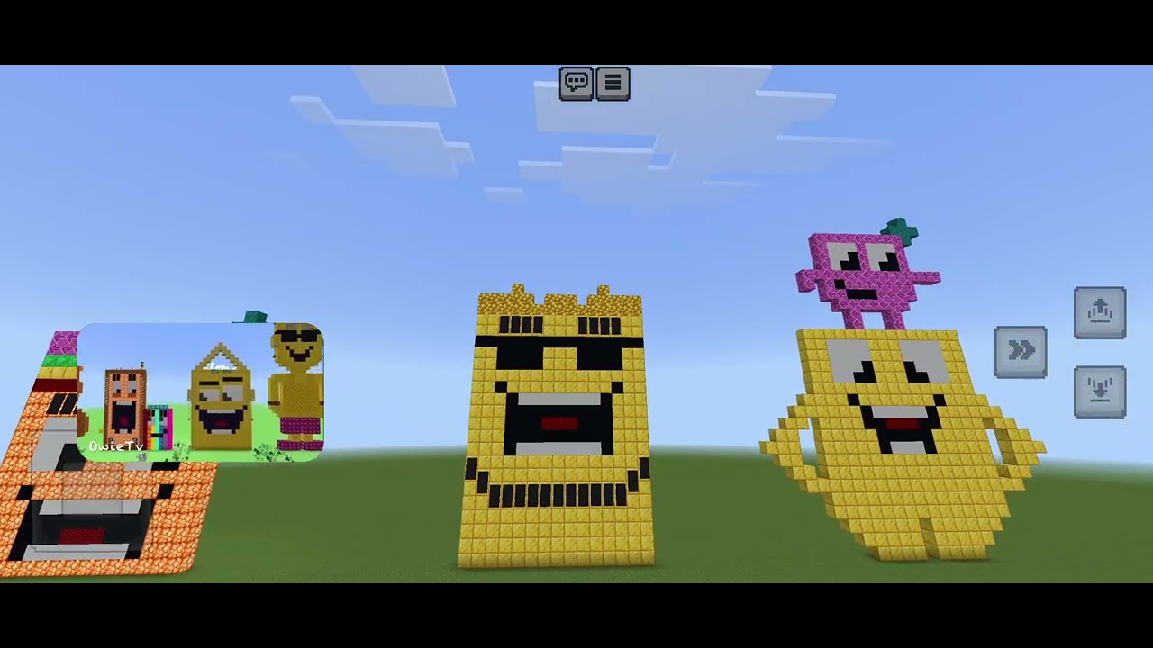 Демонстрирую свою сборку Owie TV «Счёт до 55» в Minecraft (Numberblocks)