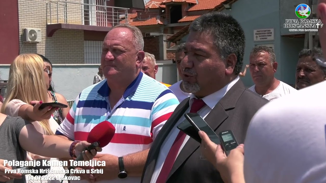 Polaganje Kamen Temeljca Prva Romska Hriscanska Crkva u Srbiji 04.07.2022 Leskovac