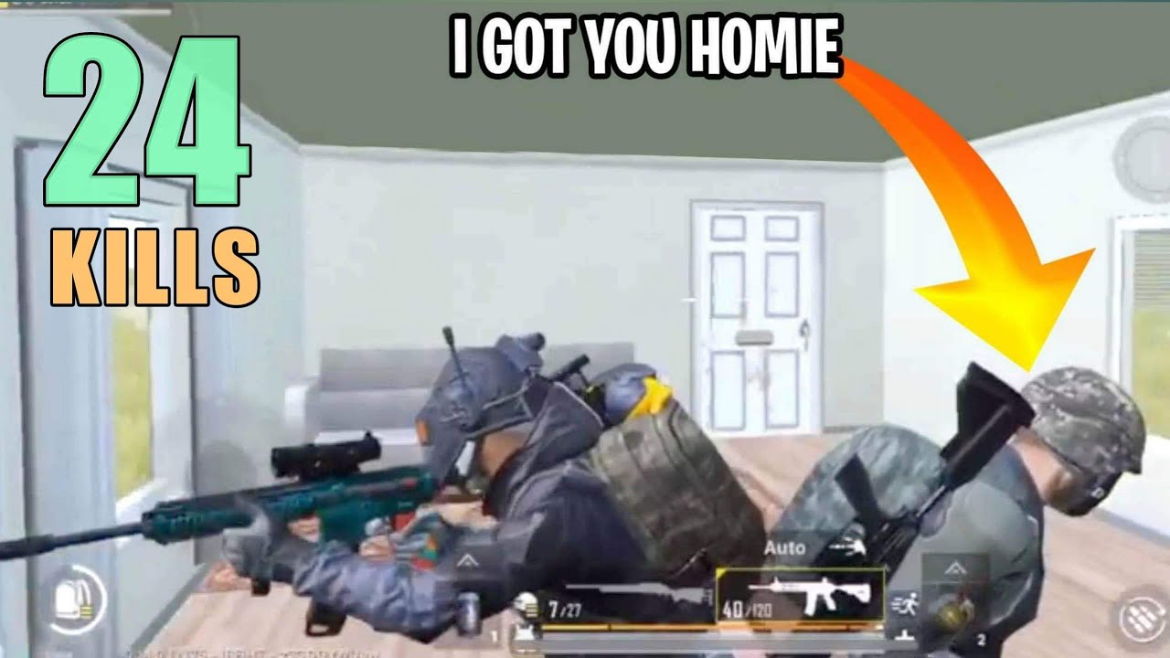 I PROTECTED THE ENEMY!!! | 24 KILLS | SOLO SQUAD | PUBG MOBILE