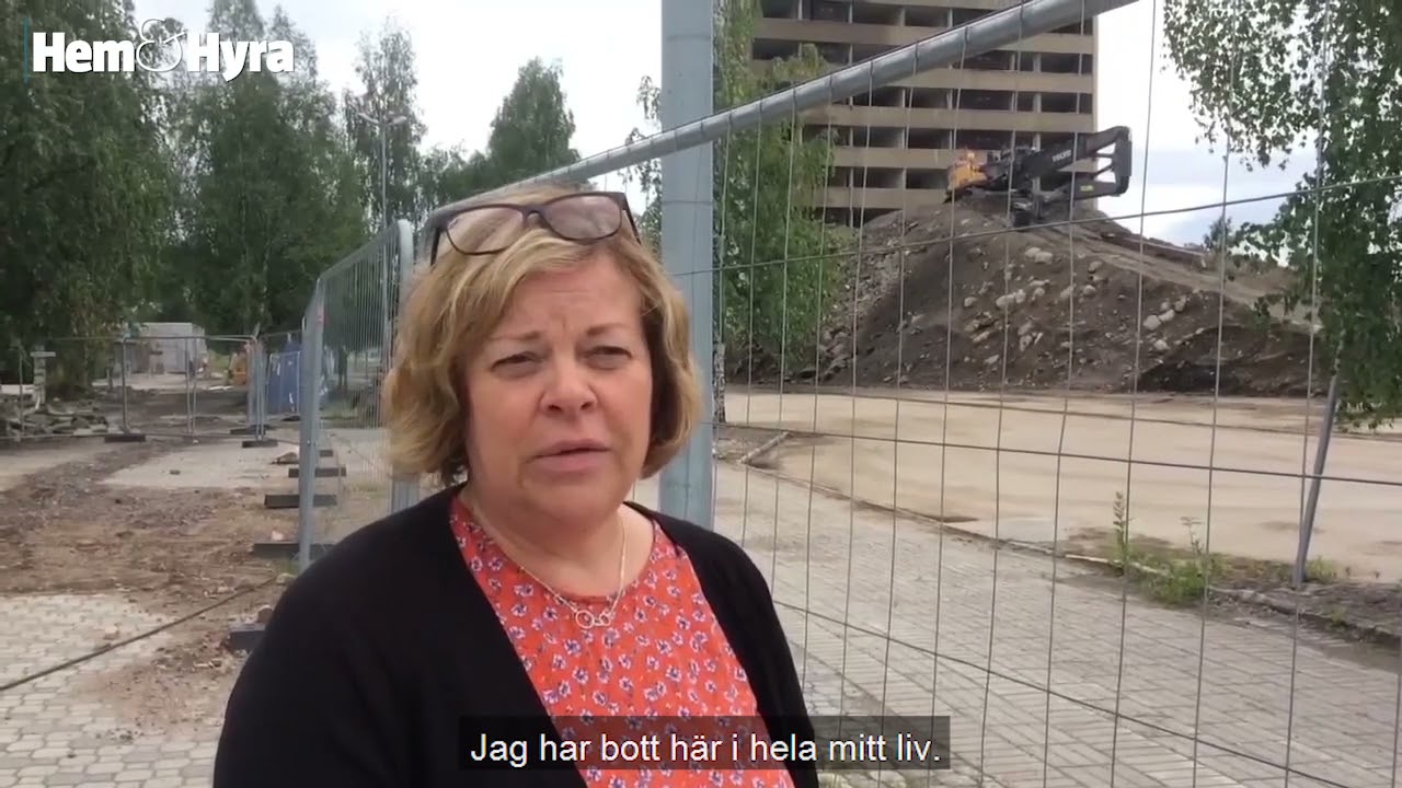 Nu jämnas Malmbergets stora landmärke med marken