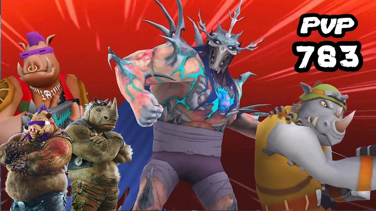 TMNT Legends PVP 783 Super Shredder, Bebop Classic & Movie, Rocksteady Classic & Movie