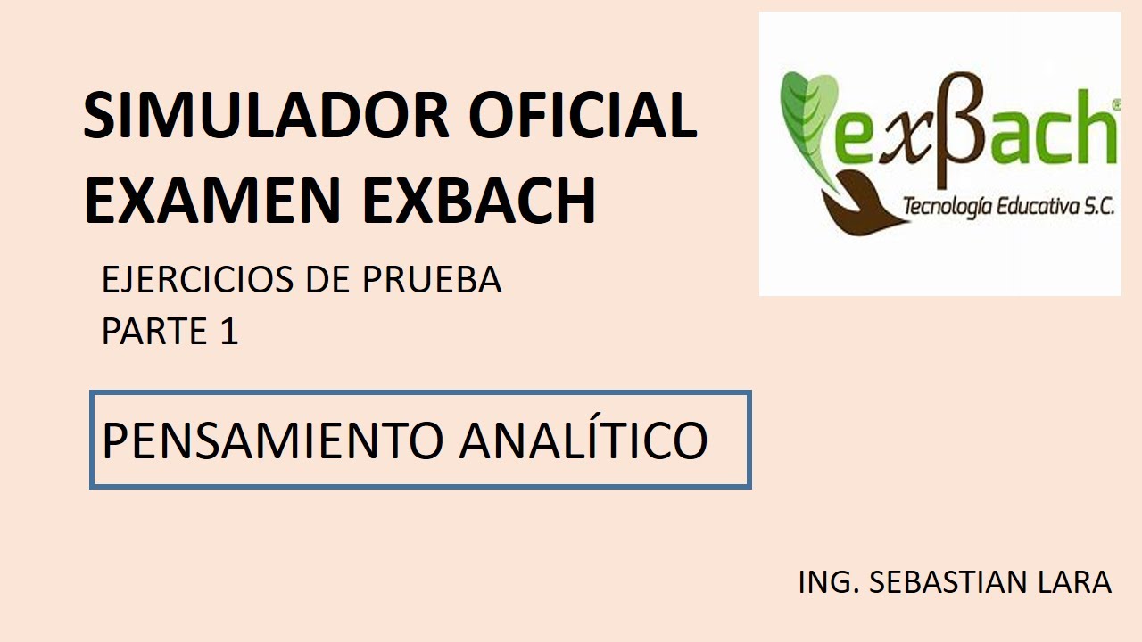 ejercicios de SIMULADOR EXBACH OFICIAL 