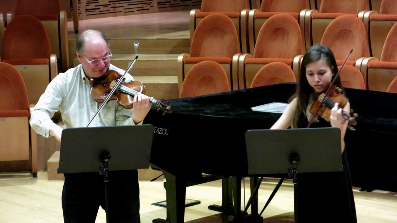 David Taylor and Clarissa Bevilacqua duet - 1734 Stradivari and Guarneri del Gesù violins