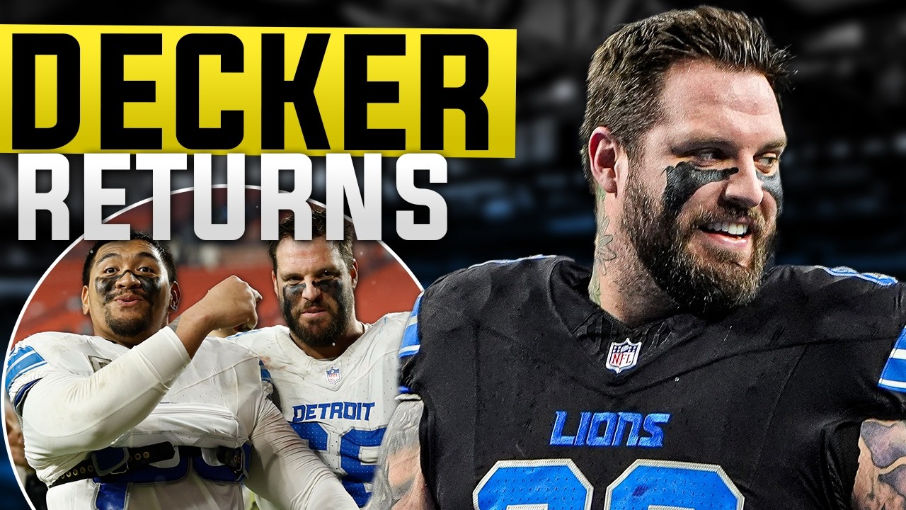 NFL ALL PRO REACTS to Detroit Lions Taylor Decker RETURNING to Team!!