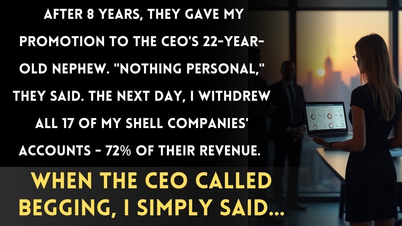 The Company Gave My Promotion To The CEO's Nephew. They Didn't Know I Was Their Biggest Client