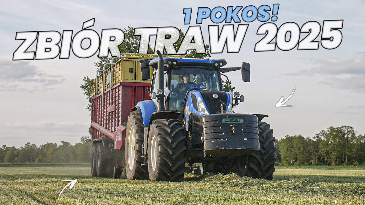🔥AUDI NA PRZEPALE🔥1 POKOS🔥KOSZENIE, PRZETRZĄSANIE I ZBIÓR TRAW 2025🔥NEW HOLLANDY W AKCJI🔥GR PIEKARA🔥