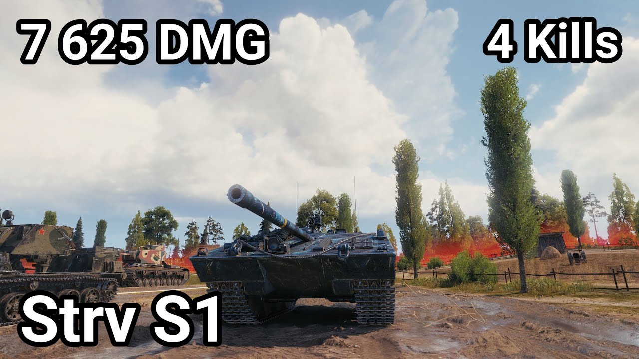 Strv S1 - 7 625 damage / 4 kill / 180 blocked / 389 assist