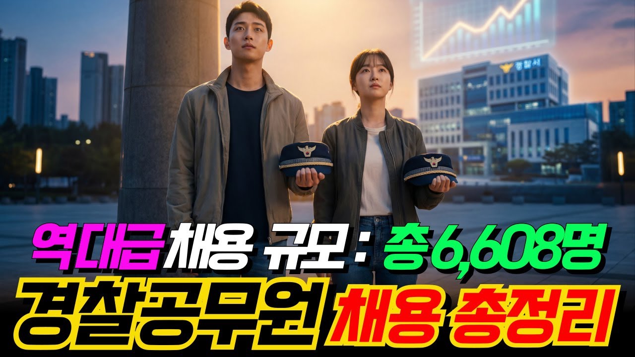 경찰공무원 6,608명 역대급 채용! 지금이 합격할 수 있는 마지막 기회인 이유?