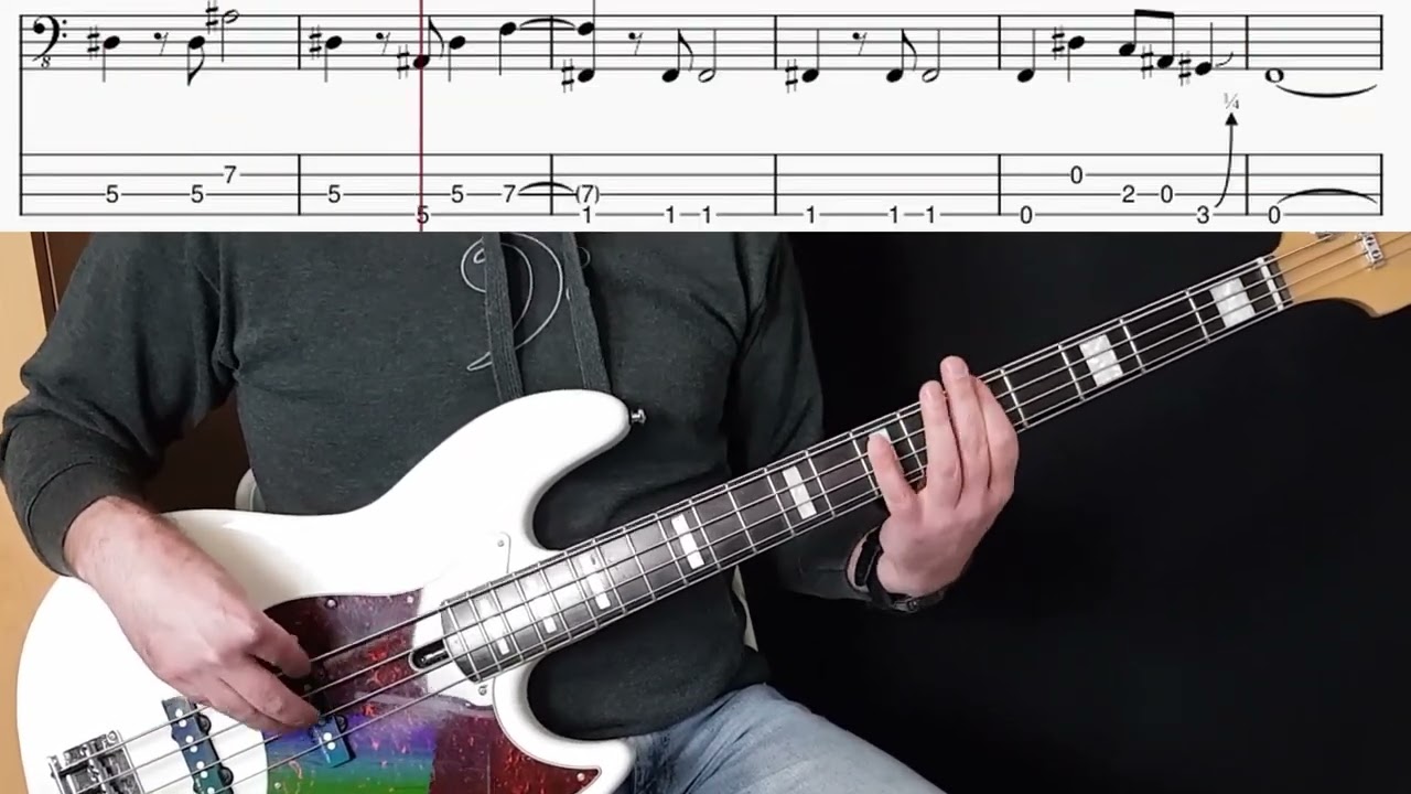 Chris Isaak - Blue Hotel (Bass Cover, Rhythm Only) (Lesson w/ Tabs)