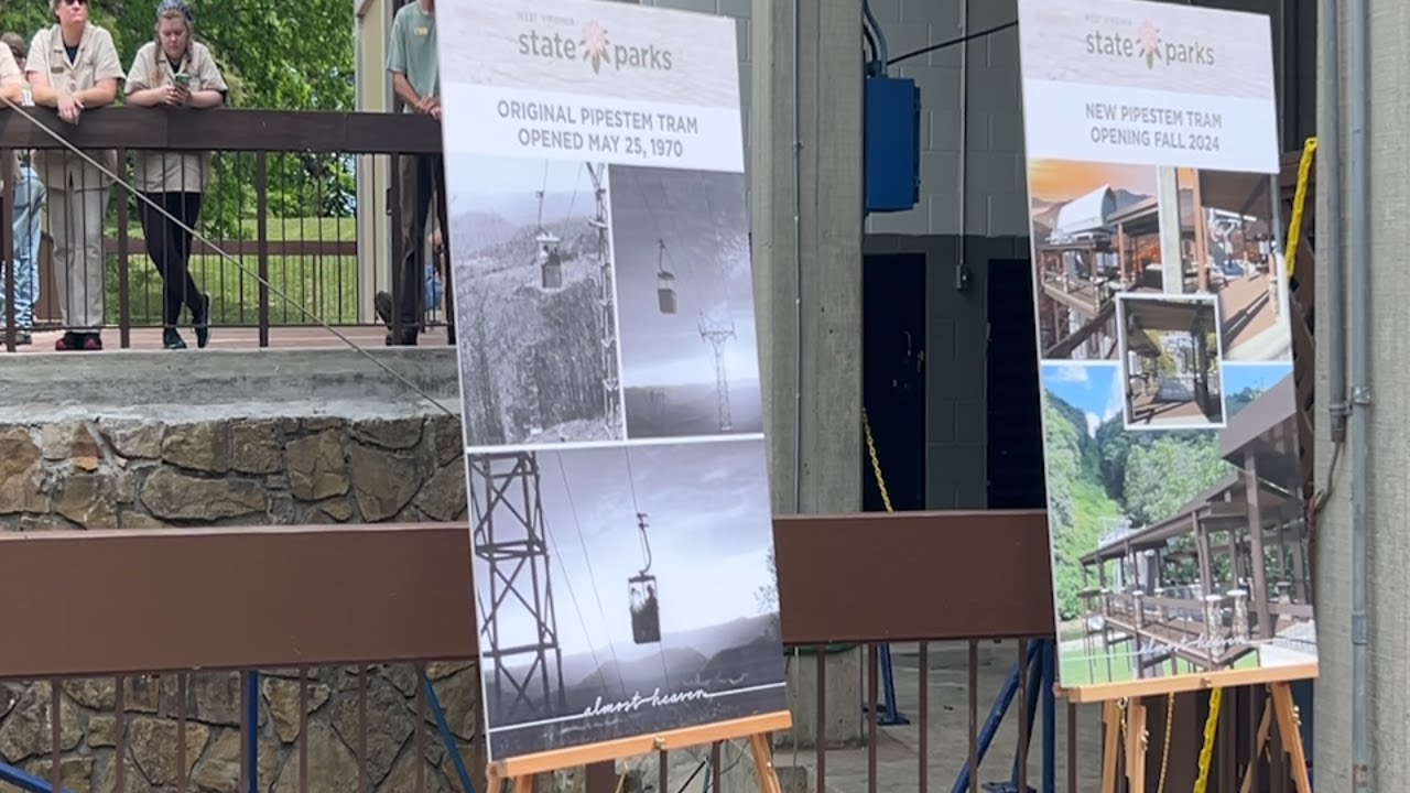 Justice visits Pipestem Resort State Park to talk tram system upgrade