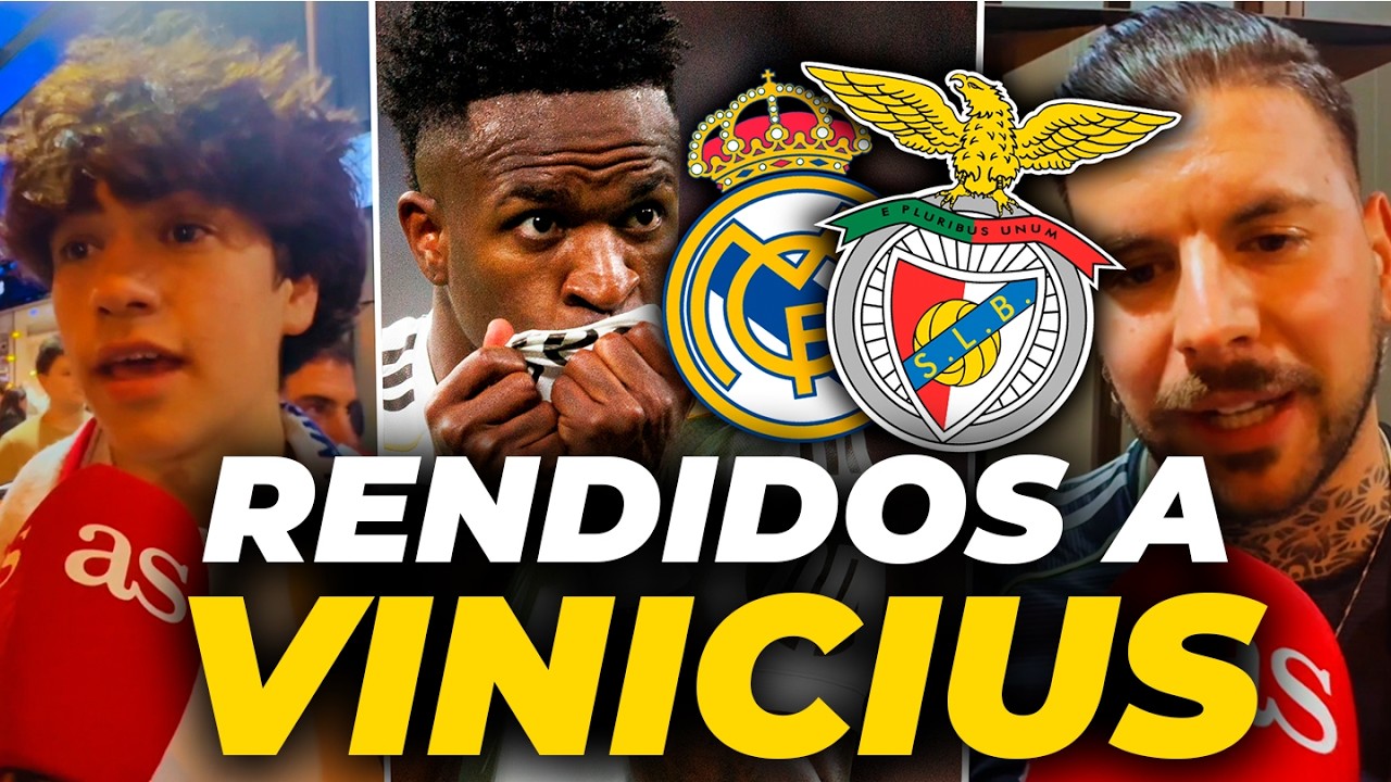 EL BERNABÉU se RINDE a VINICIUS JUNIOR tras GANAR al BENFICA en CHAMPIONS LEAGUE
