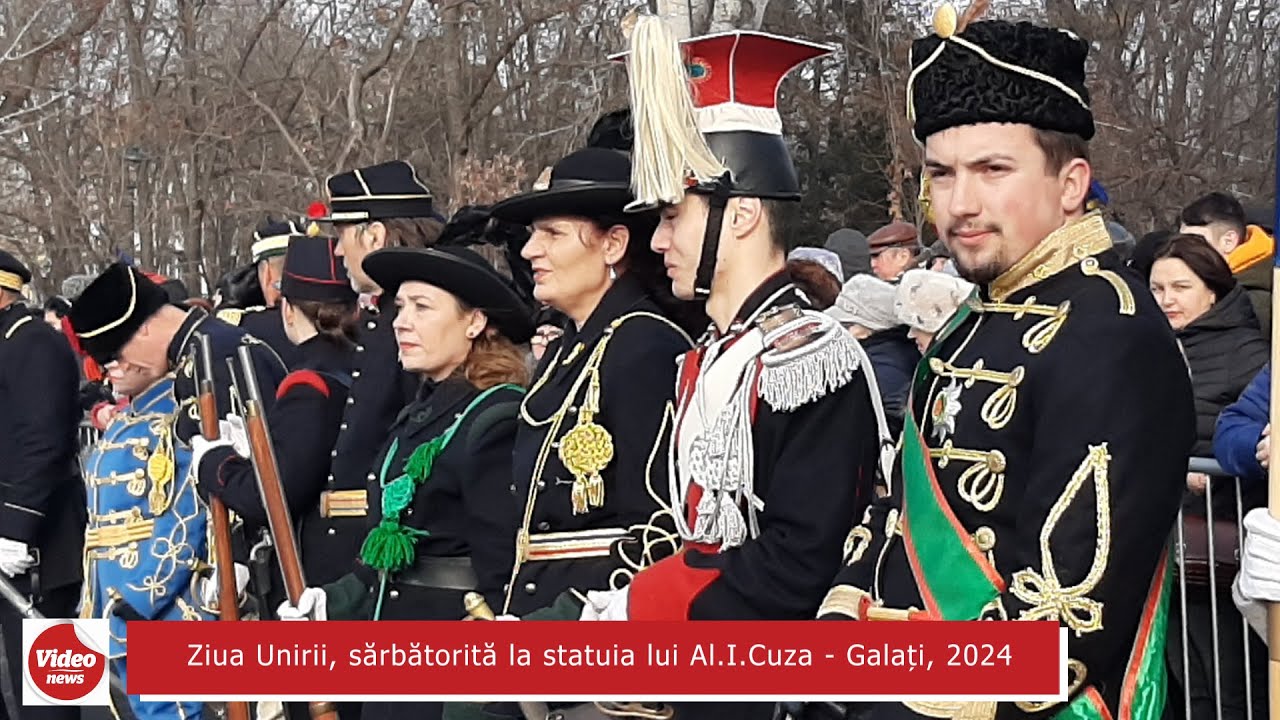 Ziua Unirii, sărbătorită cu fast la statuia lui Alexandru Ioan Cuza - Galați, 2024