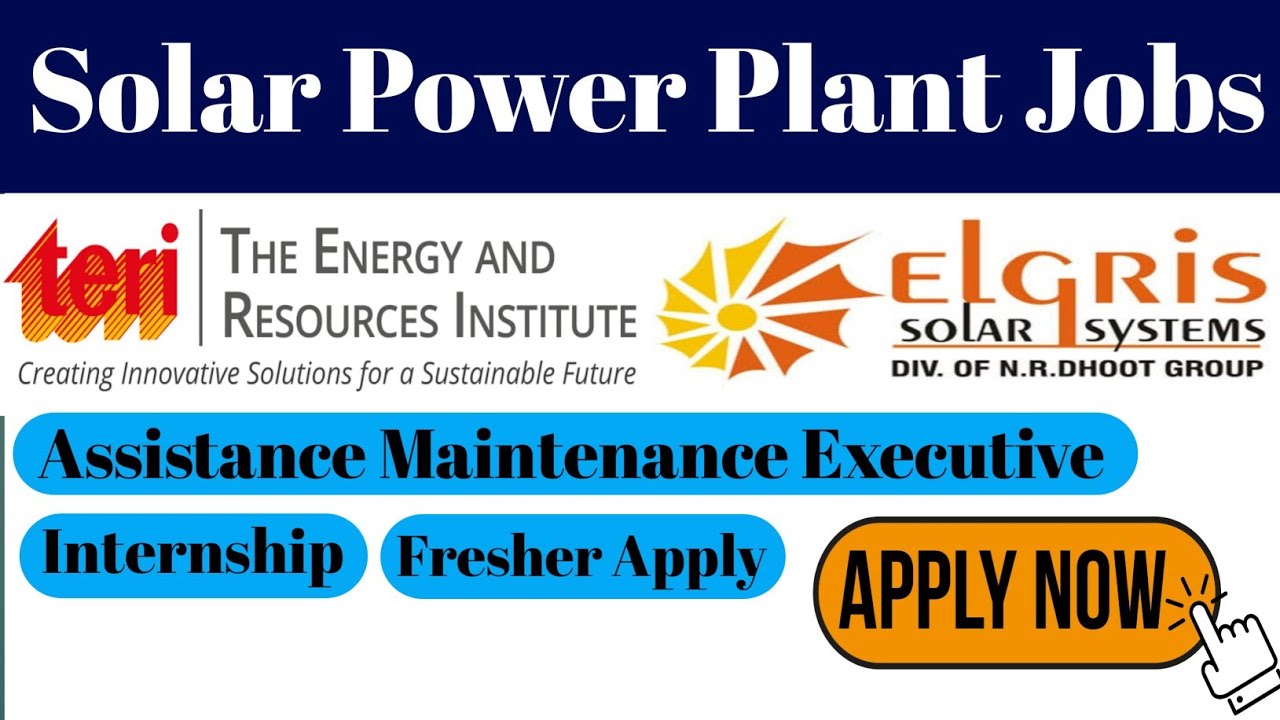 Solar Sector Job| Solar Jobs| Solar Power Plant Jobs| Fresher Jobs 2021| 2021 Passout Job|Mnc hiring