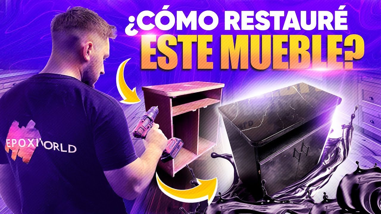 Restauración de Mueble con Resina Epoxi | 1 hora proceso completo