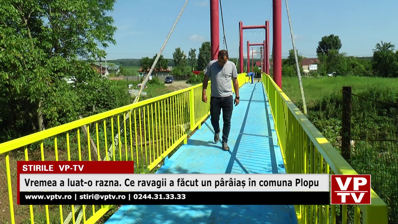 Vremea a luat o razna  Ce ravagii a făcut un pârâiaș în comuna Plopu