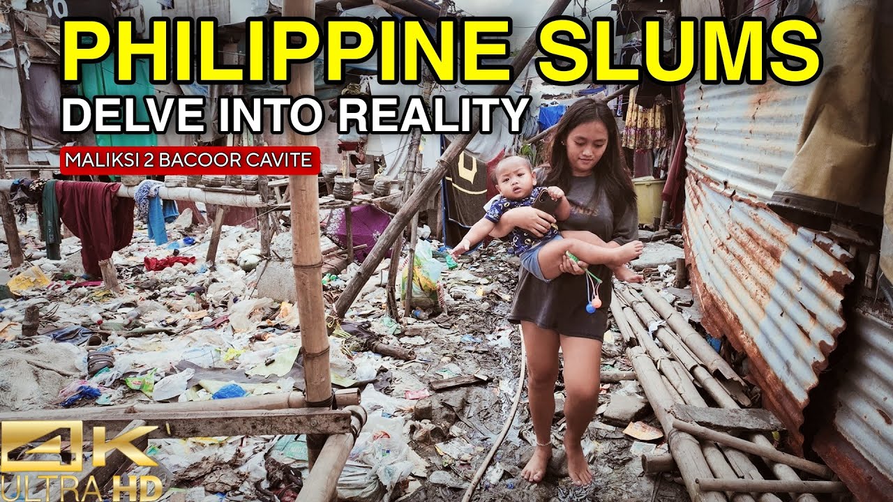 Explore the Slums of the Philippines in Real Life [4K] 🇵🇭