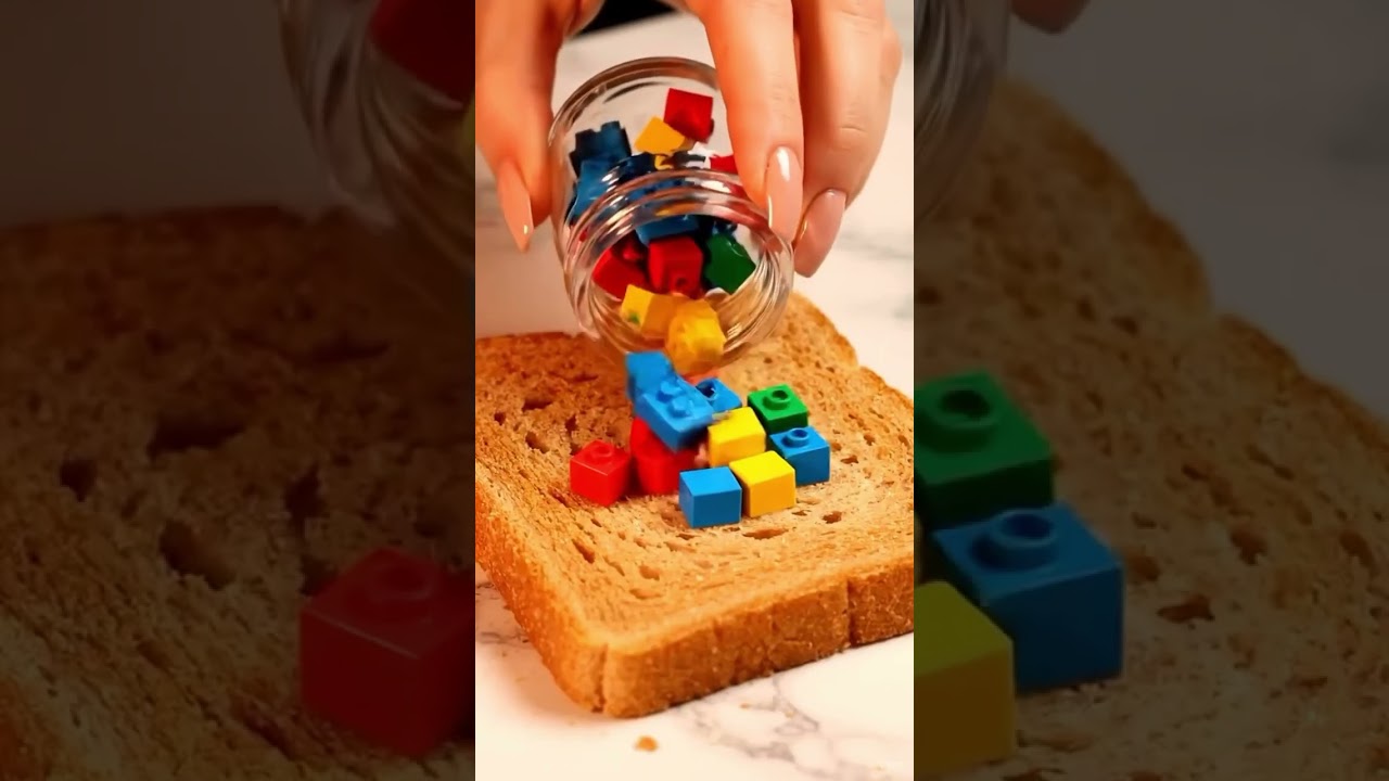 🍞🧇 Crunchy ASMR: Long Bread & Waffles Spread Sounds 