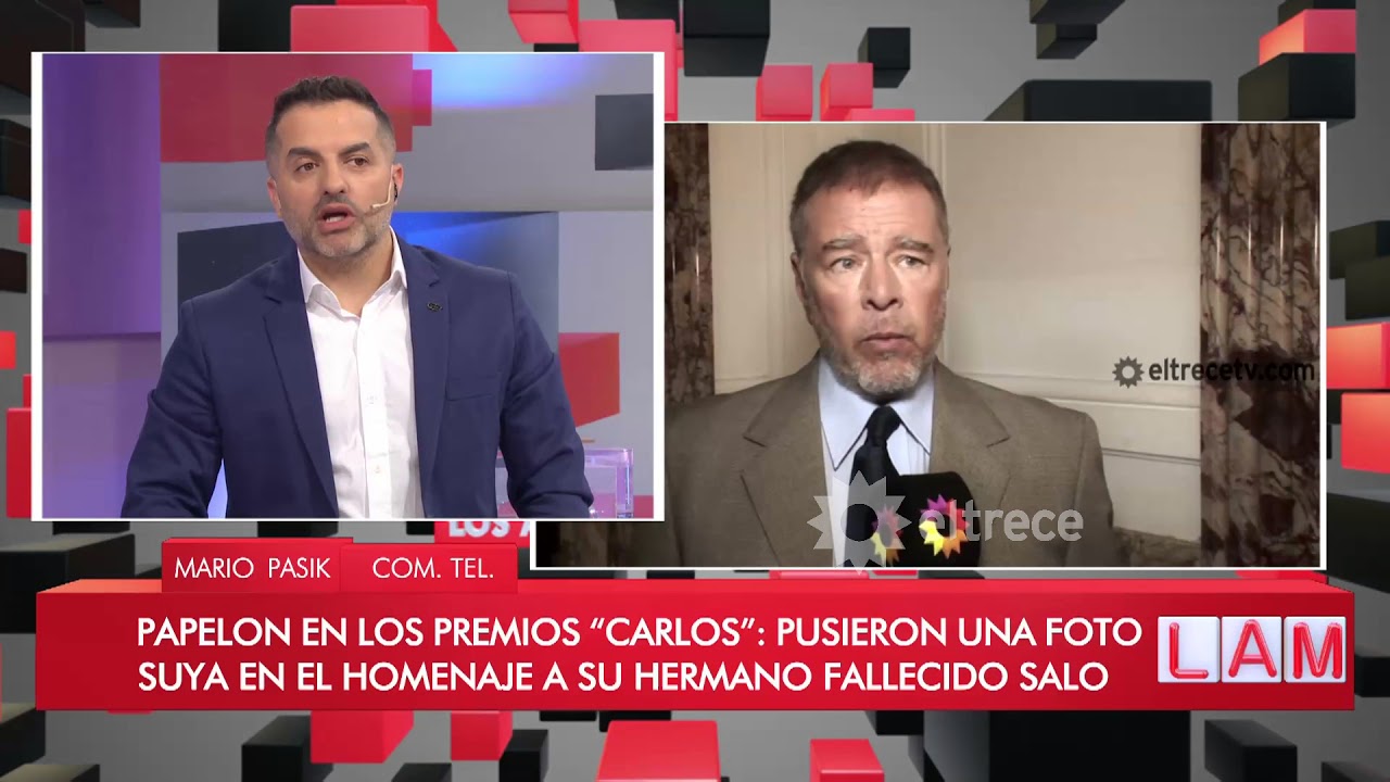 Mario Pasik habl&oacute; del papel&oacute;n en los premios 