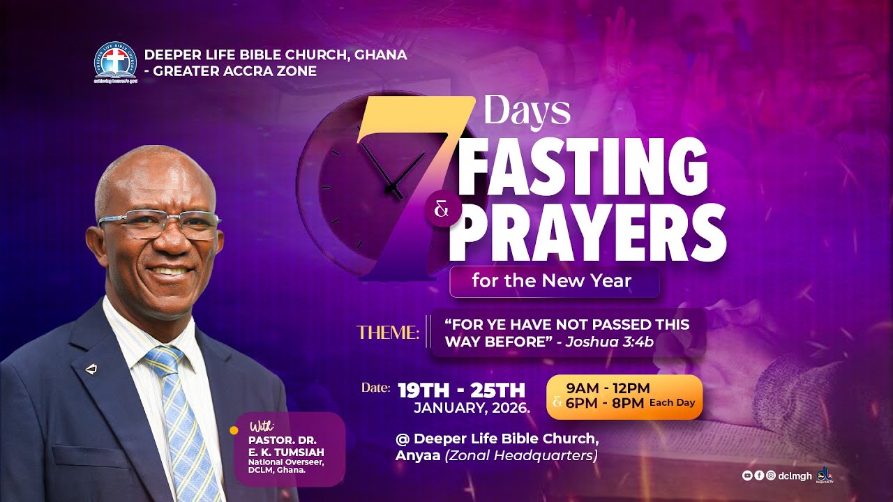 Morning Session || 7 Days Fasting & Prayers || Deeper Life Bible Church, Accra Zone, Ghana