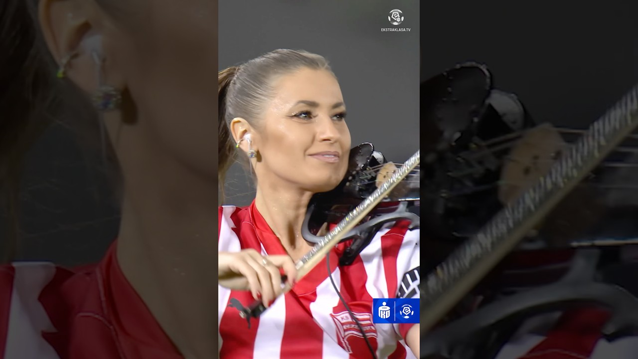 🎻Agnieszka Matusik show🎼 przed meczem Cracovia - Lech Poznań🔥 #ekstraklasa
