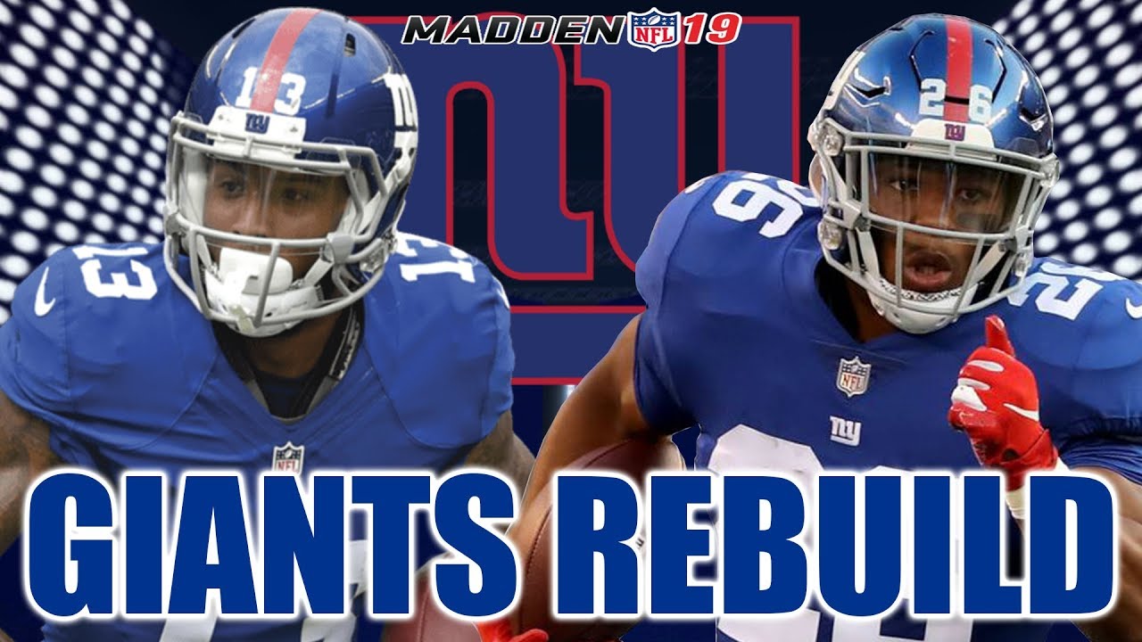 Rebuilding The New York Giants - Madden 19 Connected Franchise Realistic Rebuild