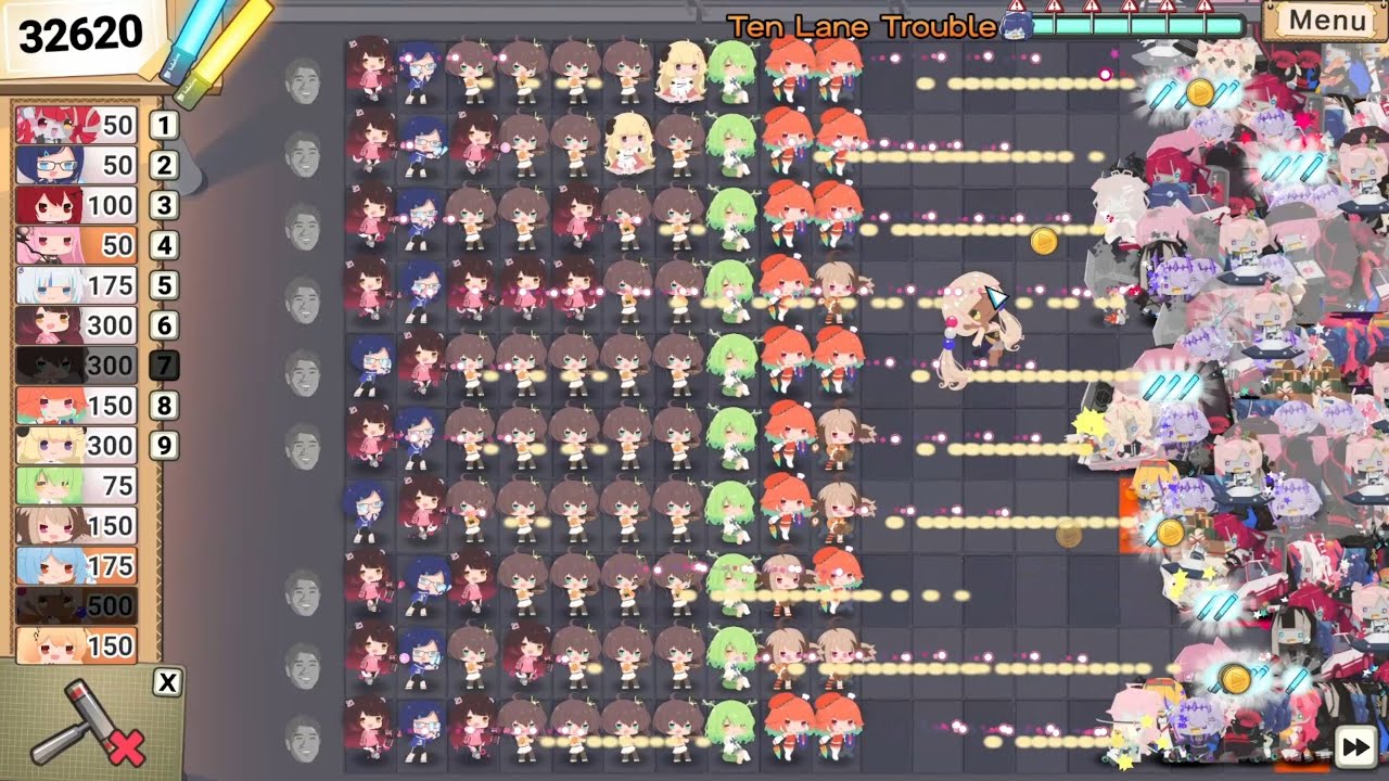 [Holo vs Robo] Ten Lane Trouble Solution