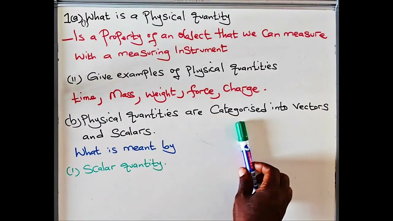 VECTOR AND SCALAR QUANTITIES: Grade 10 