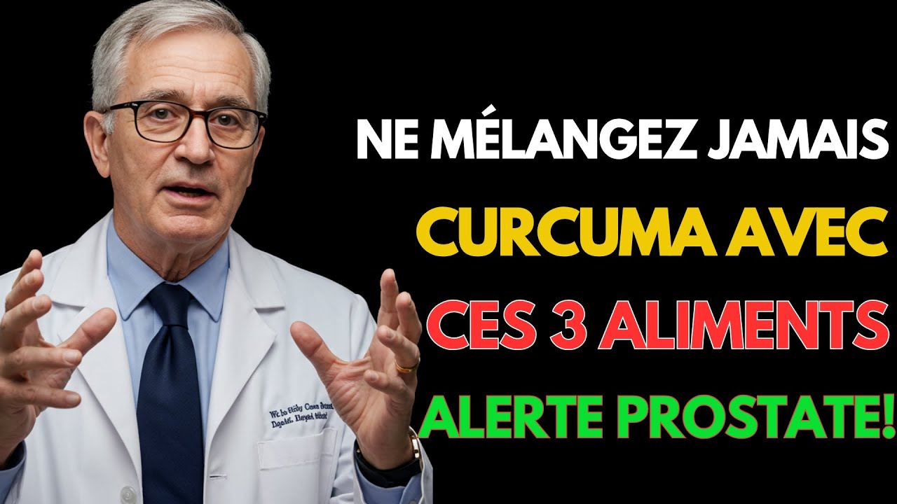 Hommes 60+ : JAMAIS de curcuma avec CES 3 aliments — risque sérieux pour la prostate !