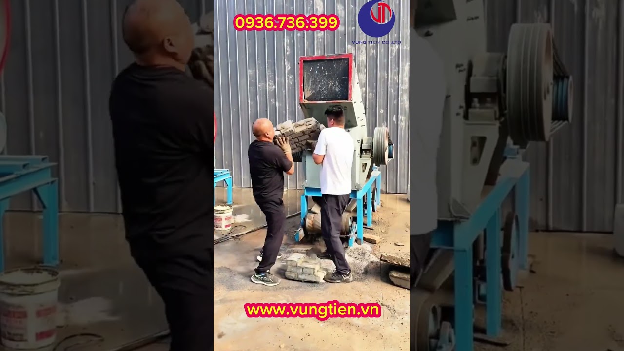 Máy nghiền gạch ngói, xà bần, rác thải xây dựng