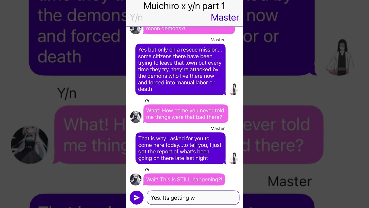 Muichiro x y/n text story part 1