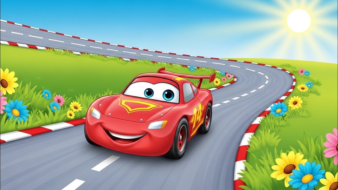 Boom Boom Red Car 🚗🎶 | Fun Car Song for Kids & Toddlers⭐ 