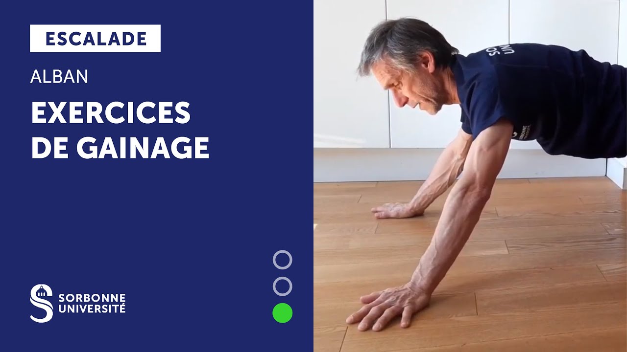 ESCALADE - EXERCICES DE GAINAGE - ALBAN