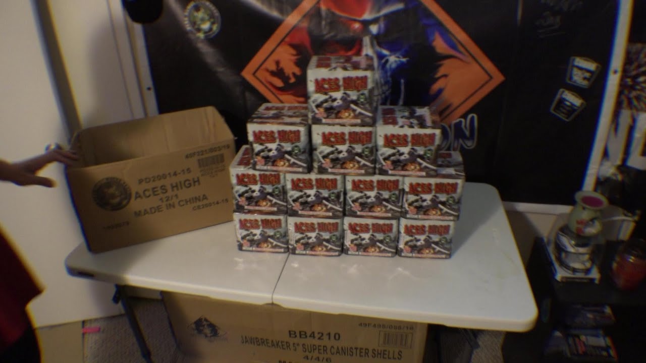 300 SHOTS ACES HIGH  - PYRO DEMON FIREWORKS