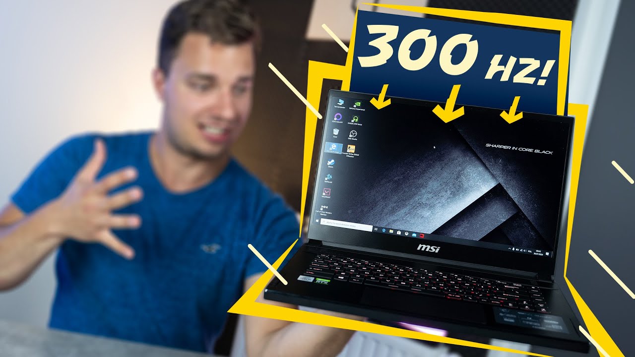 Ten LAPTOP ma ekran 300 Hz! Test MSI GS66 Stealth