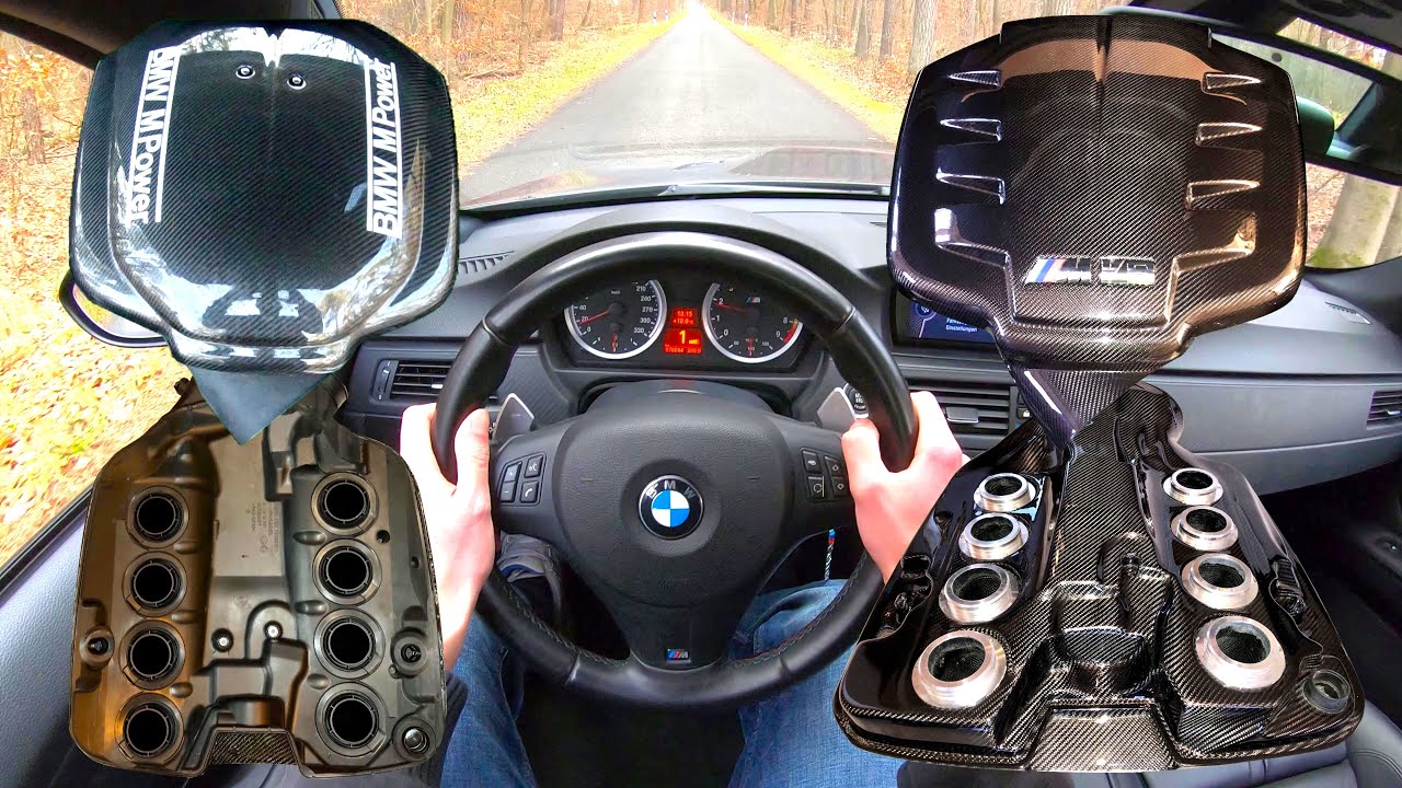 BMW E92 M3 Eventuri Carbon Plenum VS Carboproject Plenum Sound Comparison POV