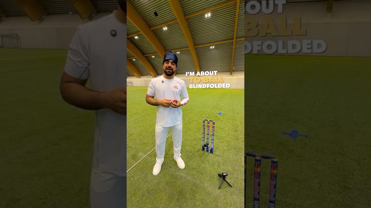 Cricket Blindfolded Challenge 🏏🫣