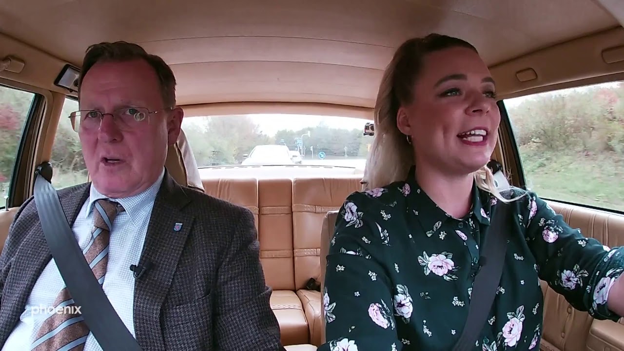 #phoenix_freistil: Bodo Ramelow auf #testfahrt mit Rahel Klein