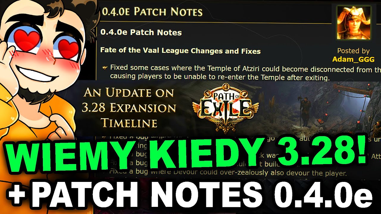 Patch Notes 0.4.0e i Znamy Datę 3.28 w Path of Exile 1 i 2