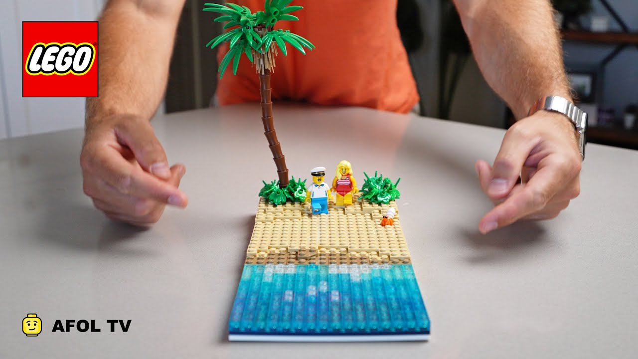 Как сделать реалистичную воду из LEGO — Как мы строим наш пляж/океан из LEGO! [Урок по воде из LEGO]