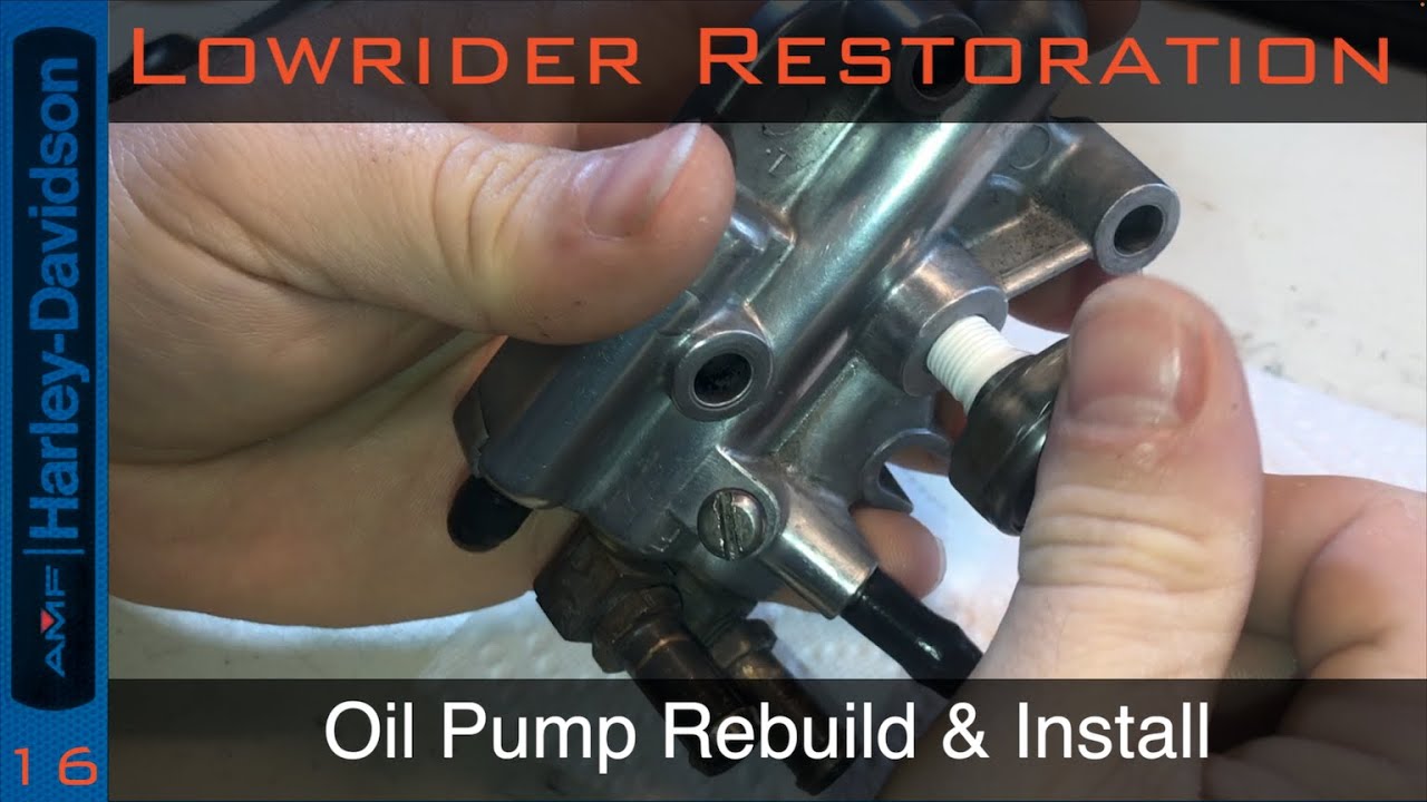 AMF Shovelhead Lowrider Restoration -16 - Engine Build 1 - Oil Pump Rebuild and Assembly