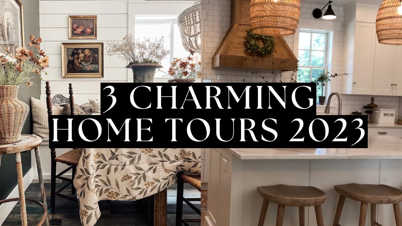 3 Charming Antique Farmhouse Style Tours - Home Tours With Music Only
