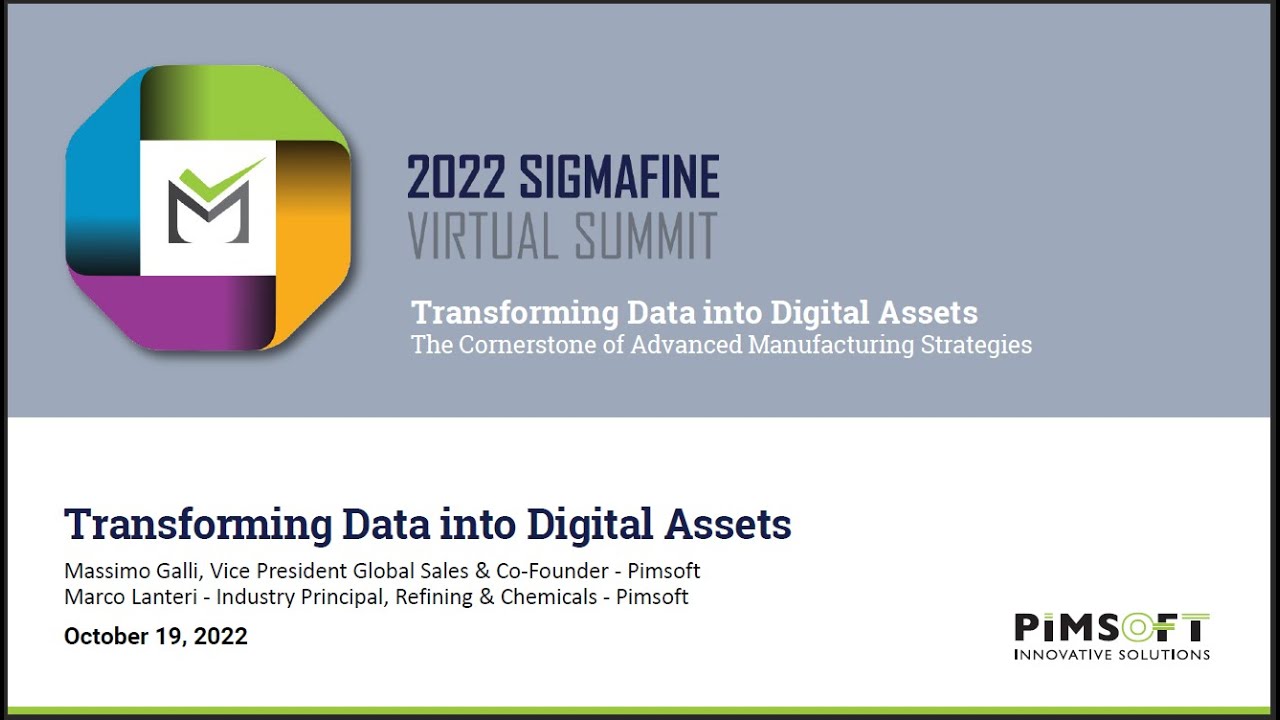 Transforming Data Into Digtial Assets - 2022 Keynote