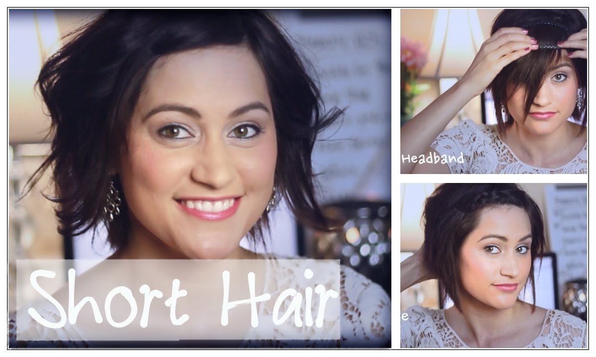 4 Quick Heatless Styles For Short Hair