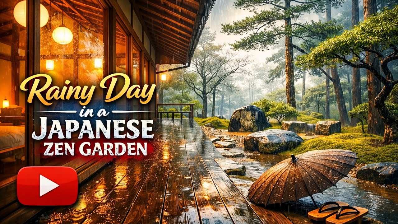 Front Yard Rain Sounds | Relaxing Night Ambience