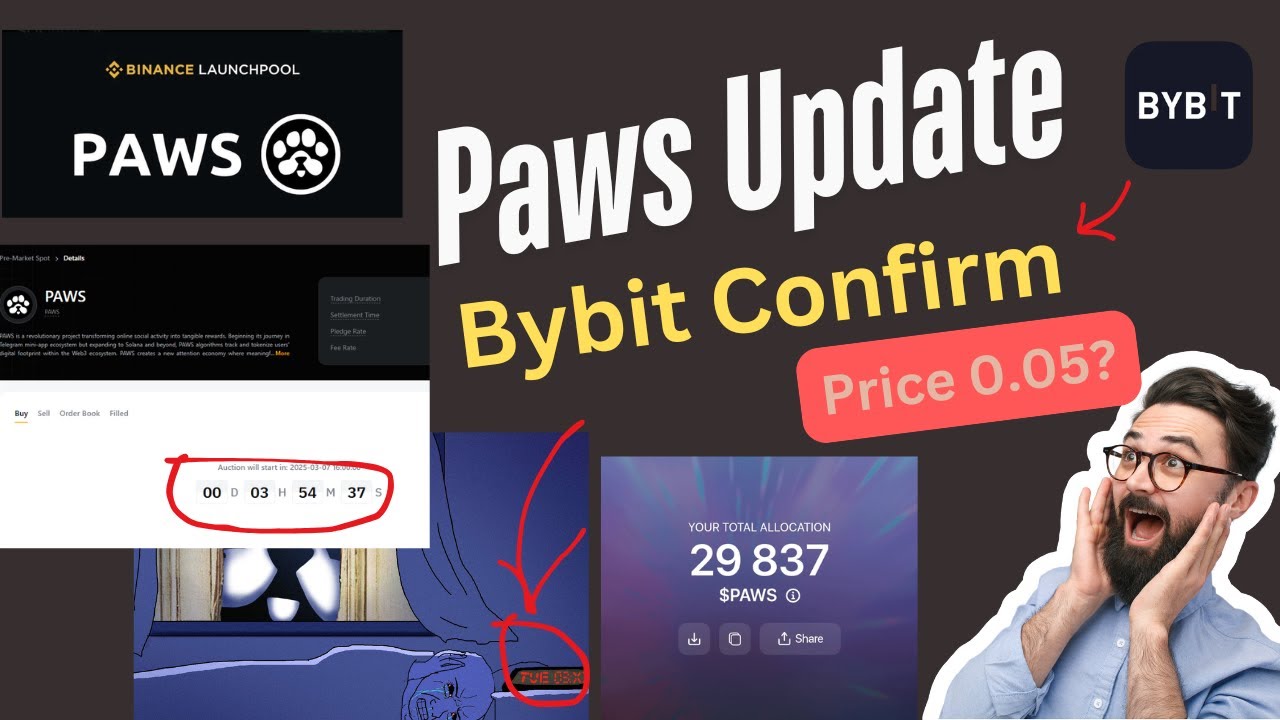 Paws Airdrop Update | Paws Listing Date | Paws Airdrop Price & withdrawal