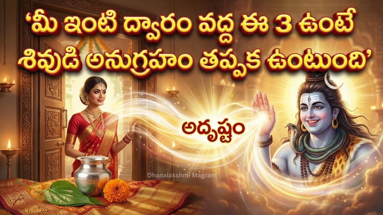 మీ ఇంటి ద్వారం వద్ద ఈ 3 ఉంటే శివుడి అనుగ్రహం తప్పక ఉంటుంది | Lord Shiva Vastu Tips